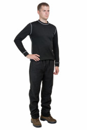 Брюки флисовые черные Хольстер