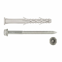 Дюбель10х100  распорный для сквозного монтажа с шурупом PNDS F (25 шт/уп)