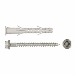 Дюбель10х80 распорный для сквозного монтажа с шурупом PNDS F (30 шт/уп)