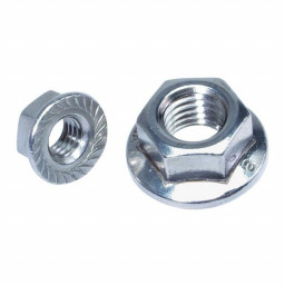 Гайка М8 с фланцем, оцинкованная ГОСТ 6923