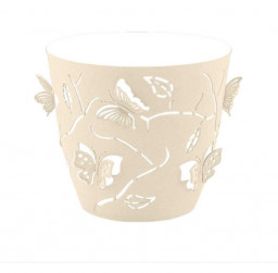 Горшок Butterflies со вставкой 1,4л молочный туман