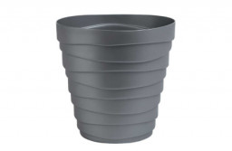 Кашпо Бархан пластиковый 2,25л Серебряный