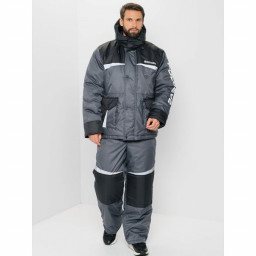 Костюм зимний Полюс V-2 ткань Cell цвет Серый/Черный Восток