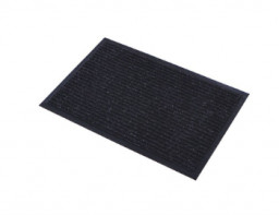 Коврик придверный влаговпитывающий ребристый 40х60 см Стандарт чёрный