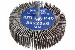 Круг лепестковый радиальный на дрель 80*20*6 мм P80 TORGWIN