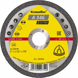 Круг отрезной по металлу KLINGSPOR Kronenflex Extra 180*3*22,23 мм