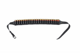 Патронташ открытый 16к /кожа/ черный Хольстер