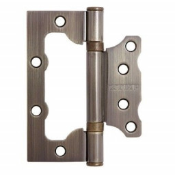 Петля 100х75 накладная АЛЛЮР 2BB SCP 2,5мм матовый хром без врезки 2шт в упаковке КОРОБКА