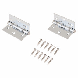 Петля 77х64 дверная АЛЛЮР 20325 2BB-FHP CP 2 подшипник хром 2шт в упаковке