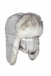 Шапка-ушанка зимняя Евро полярный волк Восток