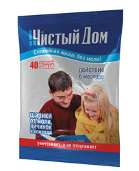 Шарики от моли 40гр/250 "Экстра" ЧИСТЫЙ ДОМ