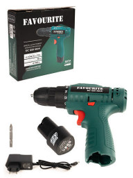 Шуруповерт аккумуляторный 12V Li/1*2,0 FAVOURITE DC 1201