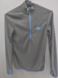 Толстовка флисовая ТАХО серая с синим Payer