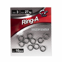 Заводное кольцо Namazu RING-A, цв. Cr, р. 3 ( d=9 mm), test-27 кг (уп.10 шт)